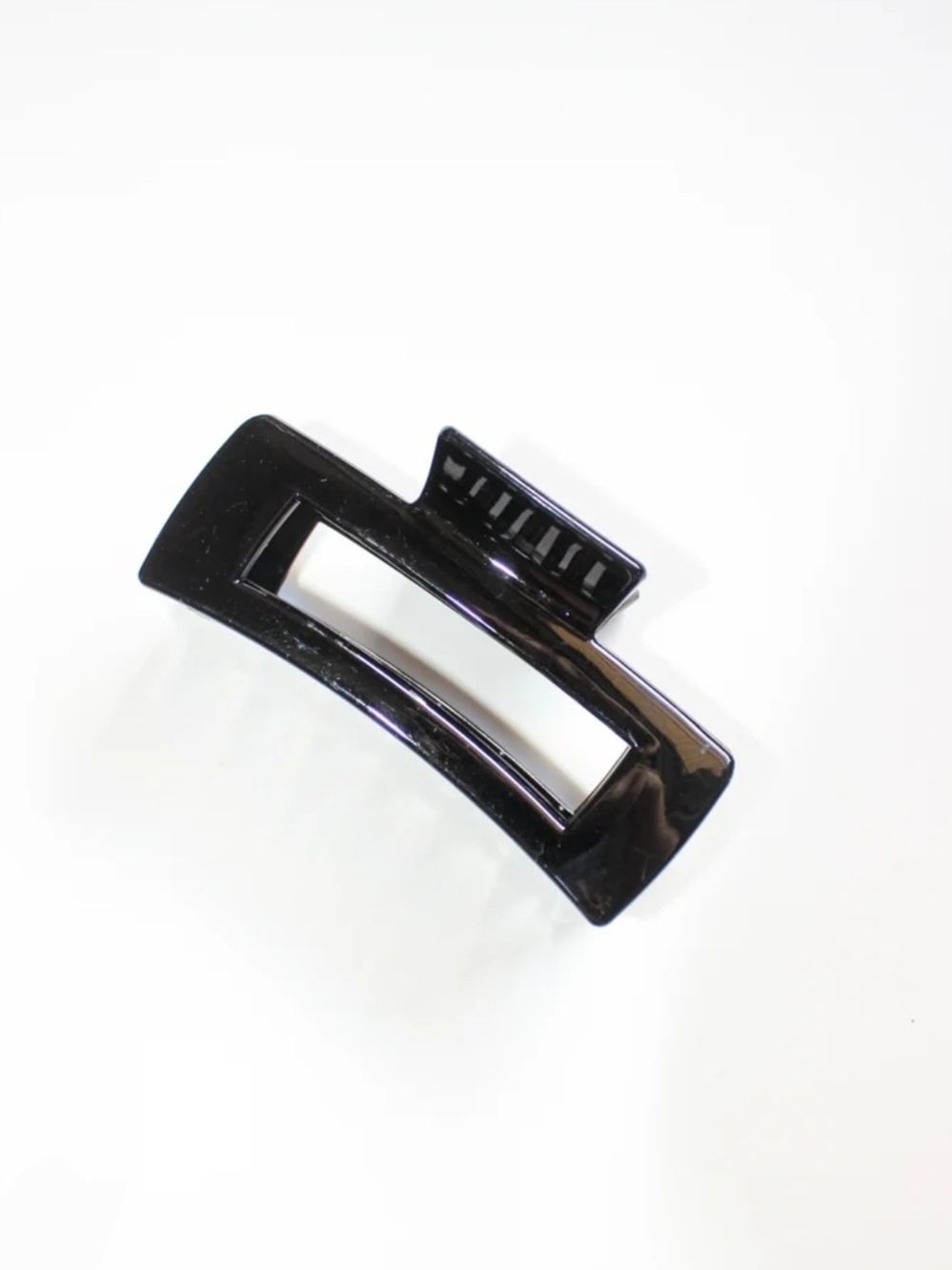 Large Black Rectangular Hair Claw BNIB